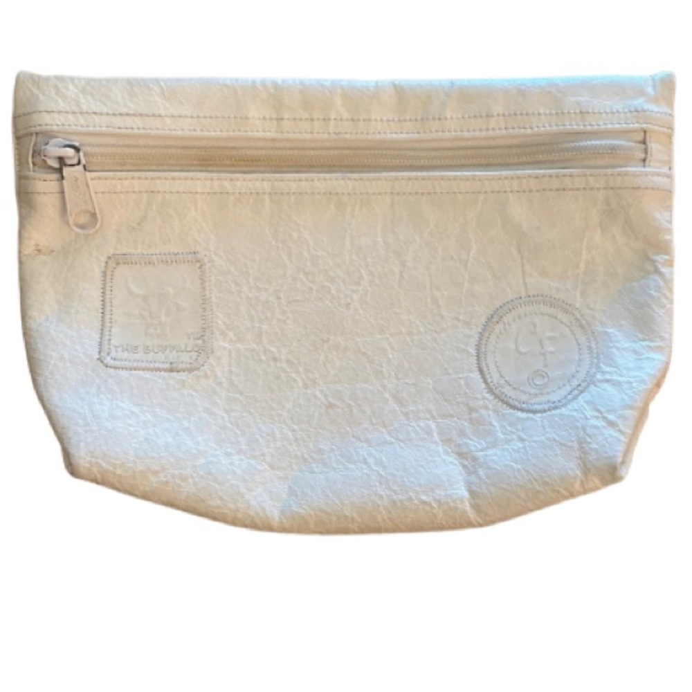 Vintage White Carlos Falchi Cosmetic Bag